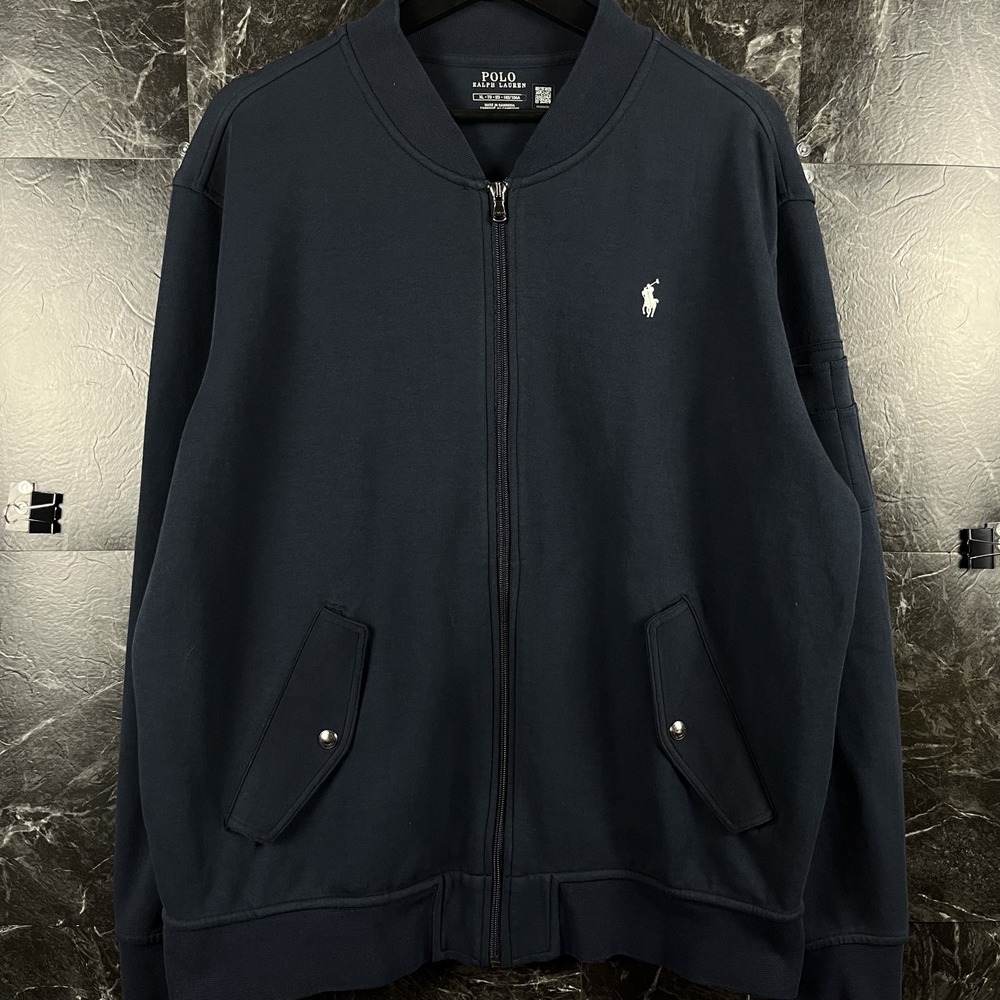 Polo Ralph Lauren Men's Double Knit Flight Bomber Jacket XL